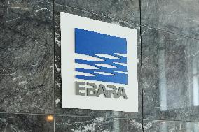 Ebara Corporation signboard and logo
